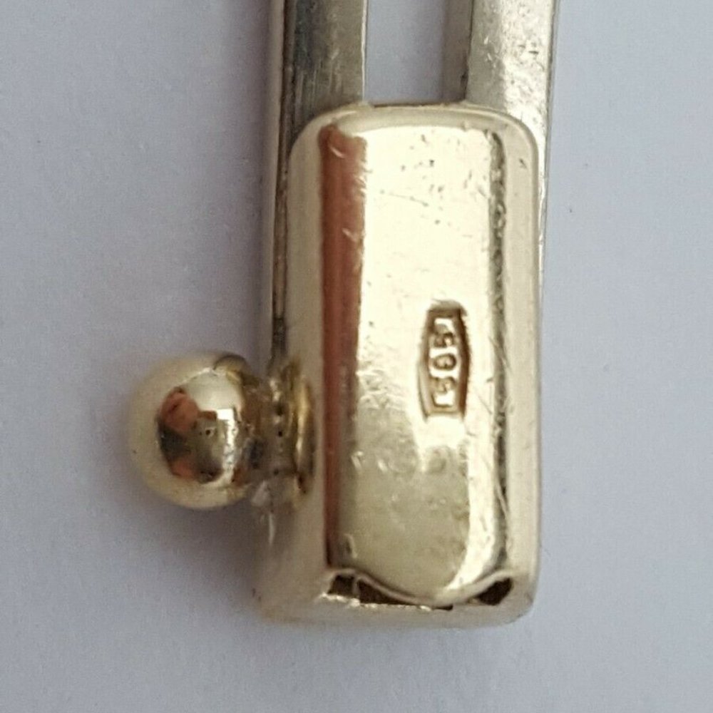 Unique 14k Two Tone Multi Tone Solid Yellow Gold … - image 8